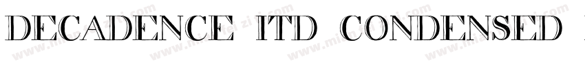 decadence itd condensed marquee字体转换